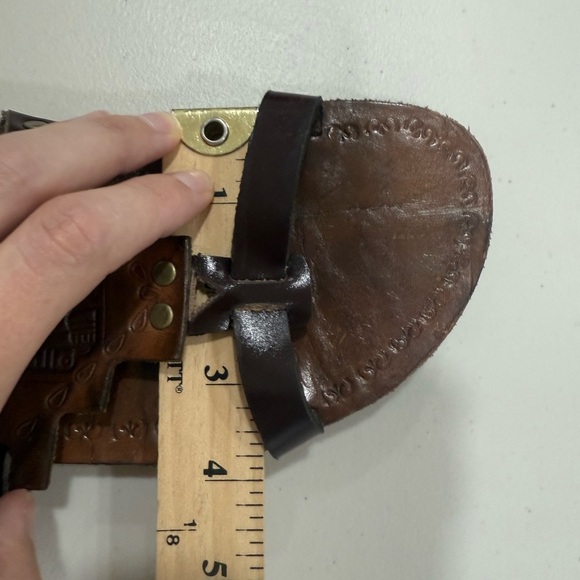 Hand Made Leather Sandals Fits Women's US 8,5-9 Measurement In Photo - Picture 6 of 9